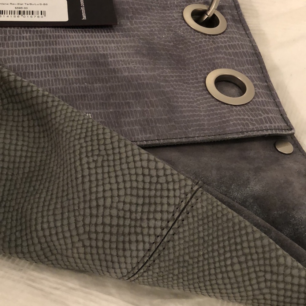 HAMMITT MONTANA REVERSIBLE BAG LARGE IN SLATE GRAY NWT - Picture 11 of 12